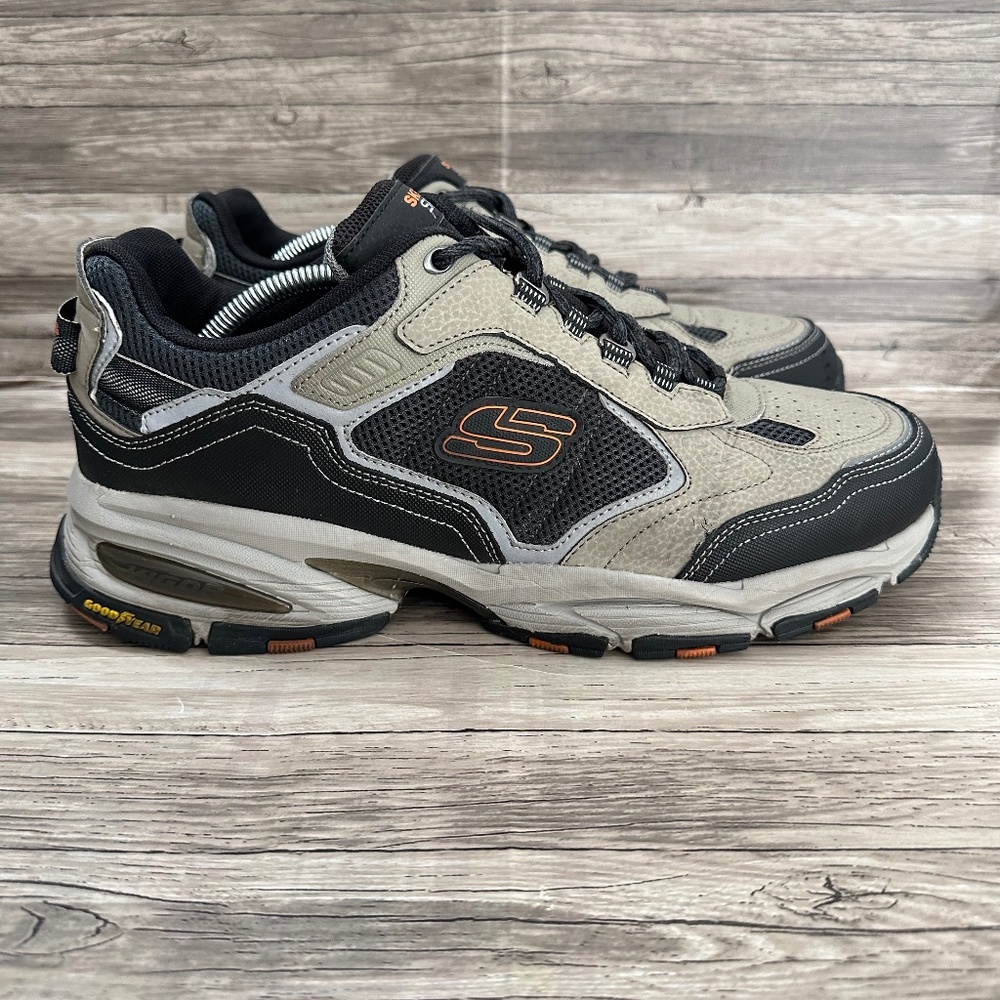 Skechers Vigor 3.0 Shoes Mens 11W Wide Black Sneakers Low Athletic S237145W